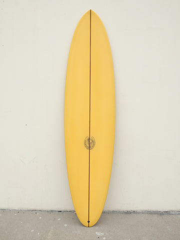 7'8" Thin Twin - Yellow Deck Tint Surfboard