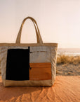 Premium Beach Tote with Pull-out Blanket
