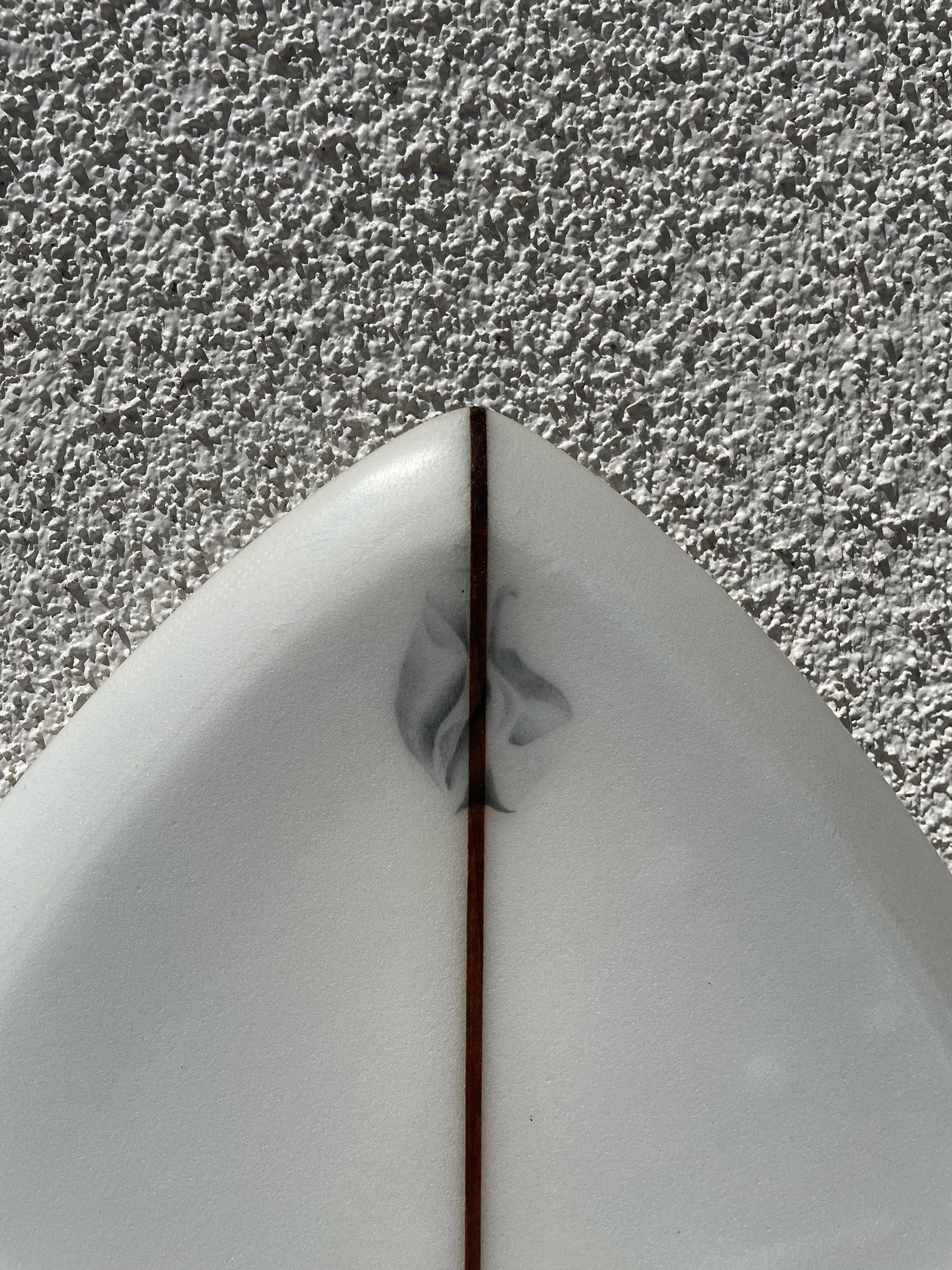 Derrick Disney | 5'3” Twinzer Fish Clear Surfboard (USED) Derrick Disney | 5'3” Twinzer Fish Clear Surfboard (USED)