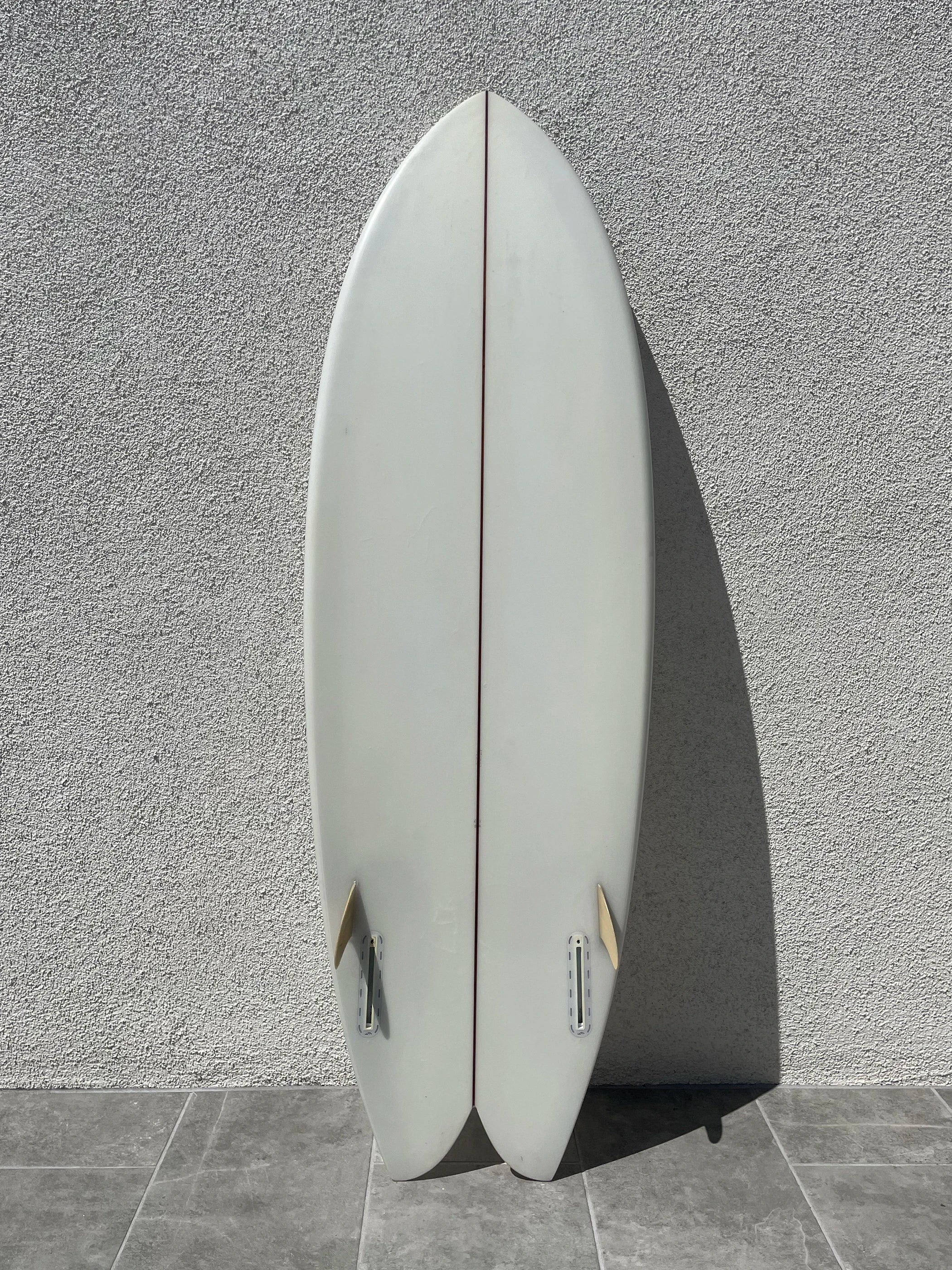 Derrick Disney | 5'3” Twinzer Fish Clear Surfboard (USED) Derrick Disney | 5'3” Twinzer Fish Clear Surfboard (USED)