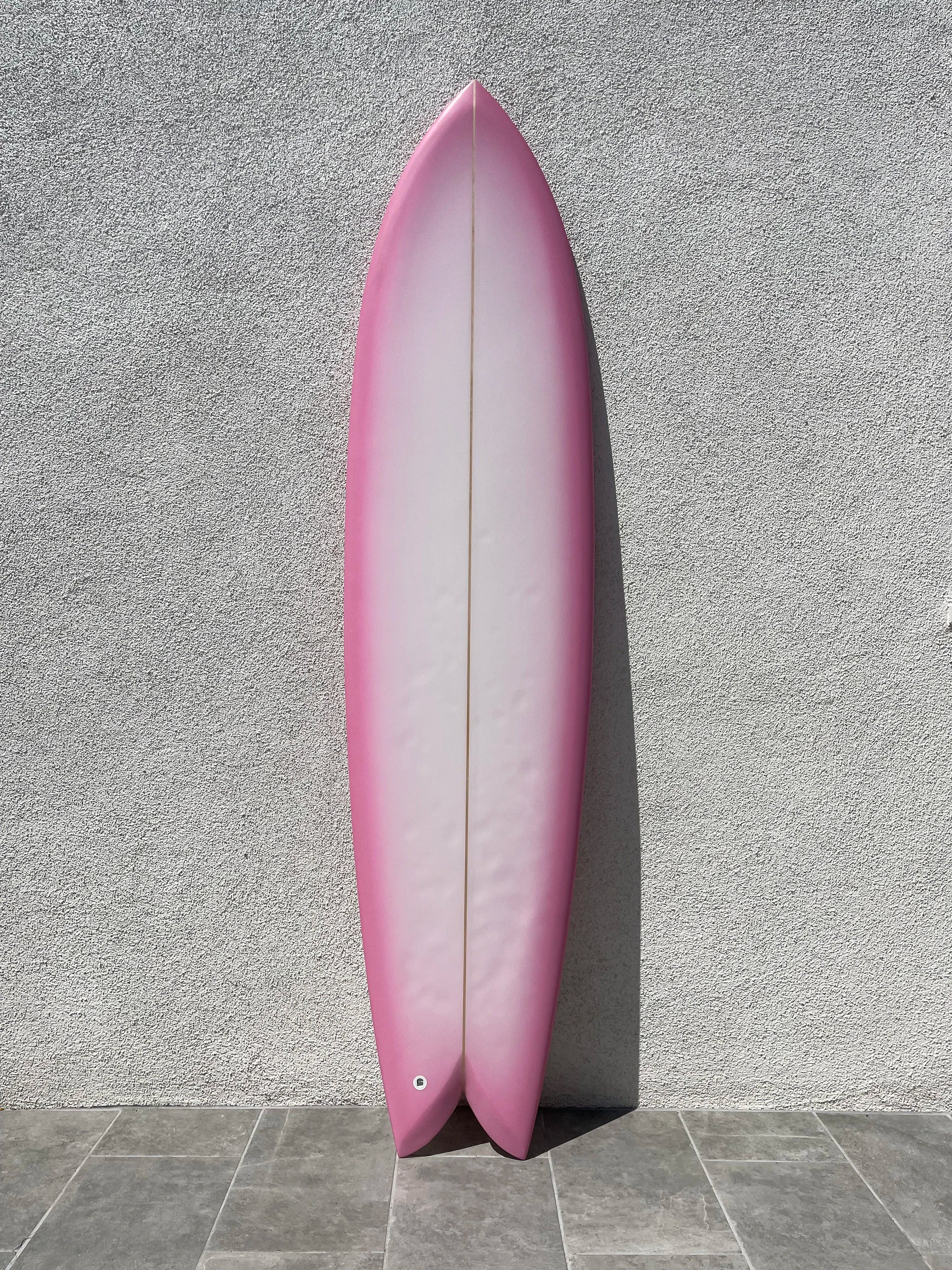 Deepest Reaches | 7'6” Mega Fish Pink Surfboard (USED)