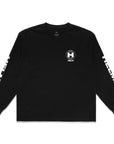 Globe Chest L/S Tee | Black - Surf Bored