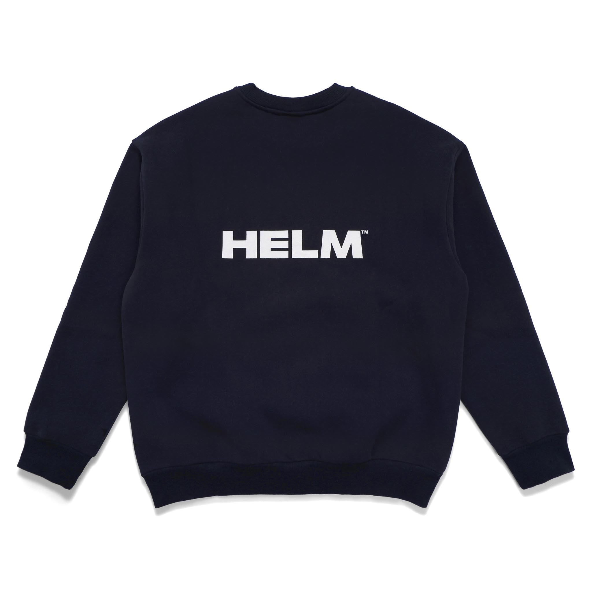 HELM Supplies | Block Logo Crew Sweatshirt - Navy