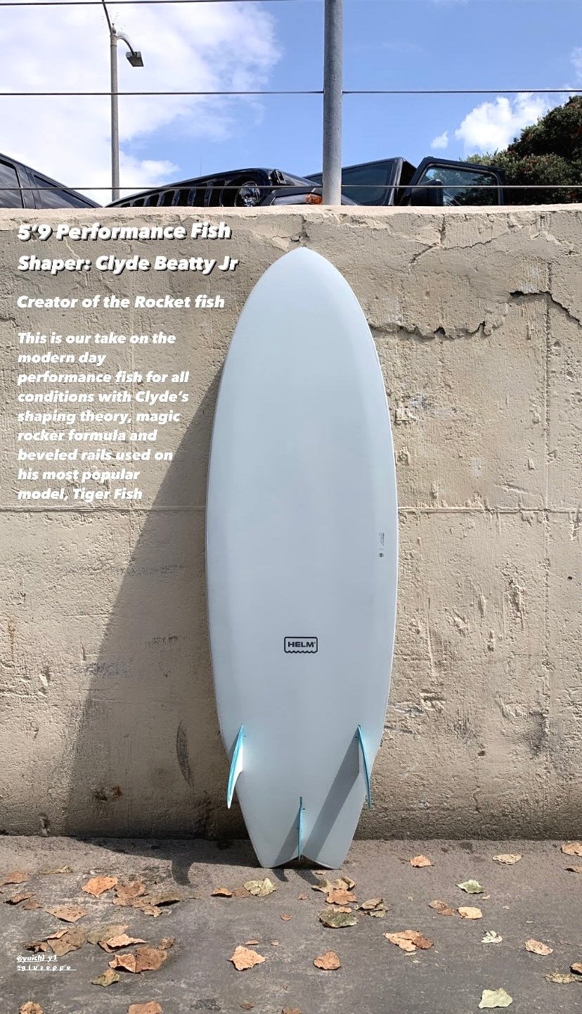 HELM Supplies | PERFORMANCE FISH - SLATE SOFT TOP SURFBOARD HELM Supplies | PERFORMANCE FISH - SLATE SOFT TOP SURFBOARD
