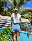 SHOOTS x mid fin co. || Surf | Poke | Repeat || Women's Crop Top - Surf Bored