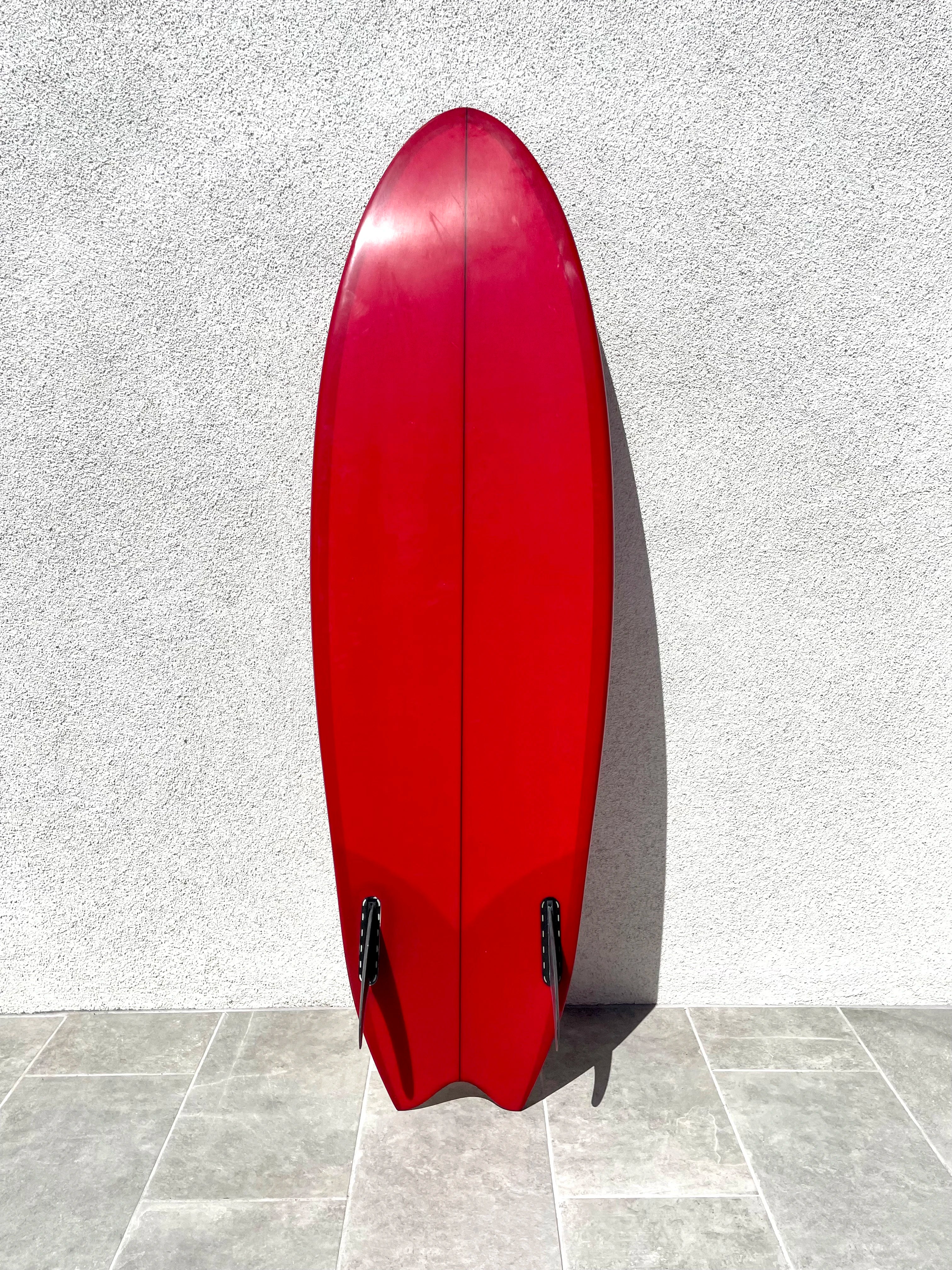 Ryan Burch | 5'7” Cuttle Fish Red Surfboard (USED) Ryan Burch | 5'7” Cuttle Fish Red Surfboard (USED)