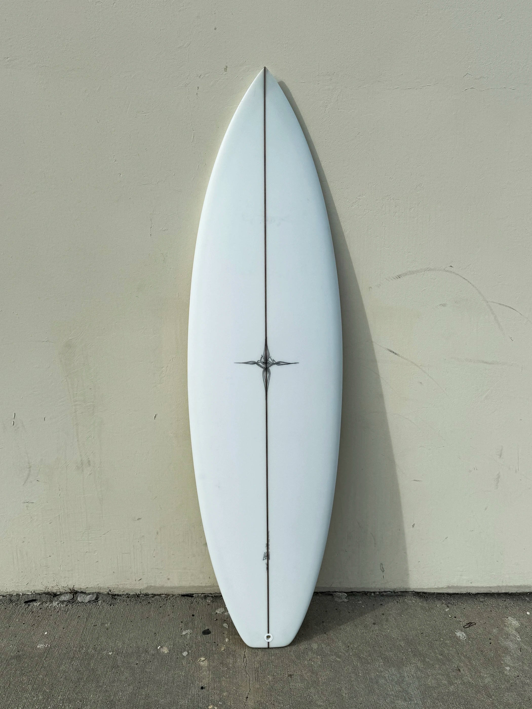 Ryan Burch | 6'0” Symmetrical Thruster Clear Surfboard Ryan Burch | 6'0” Symmetrical Thruster Clear Surfboard