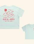 SHOOTS x mid fin co. || Surf | Poke | Repeat || Women's Crop Top - Surf Bored