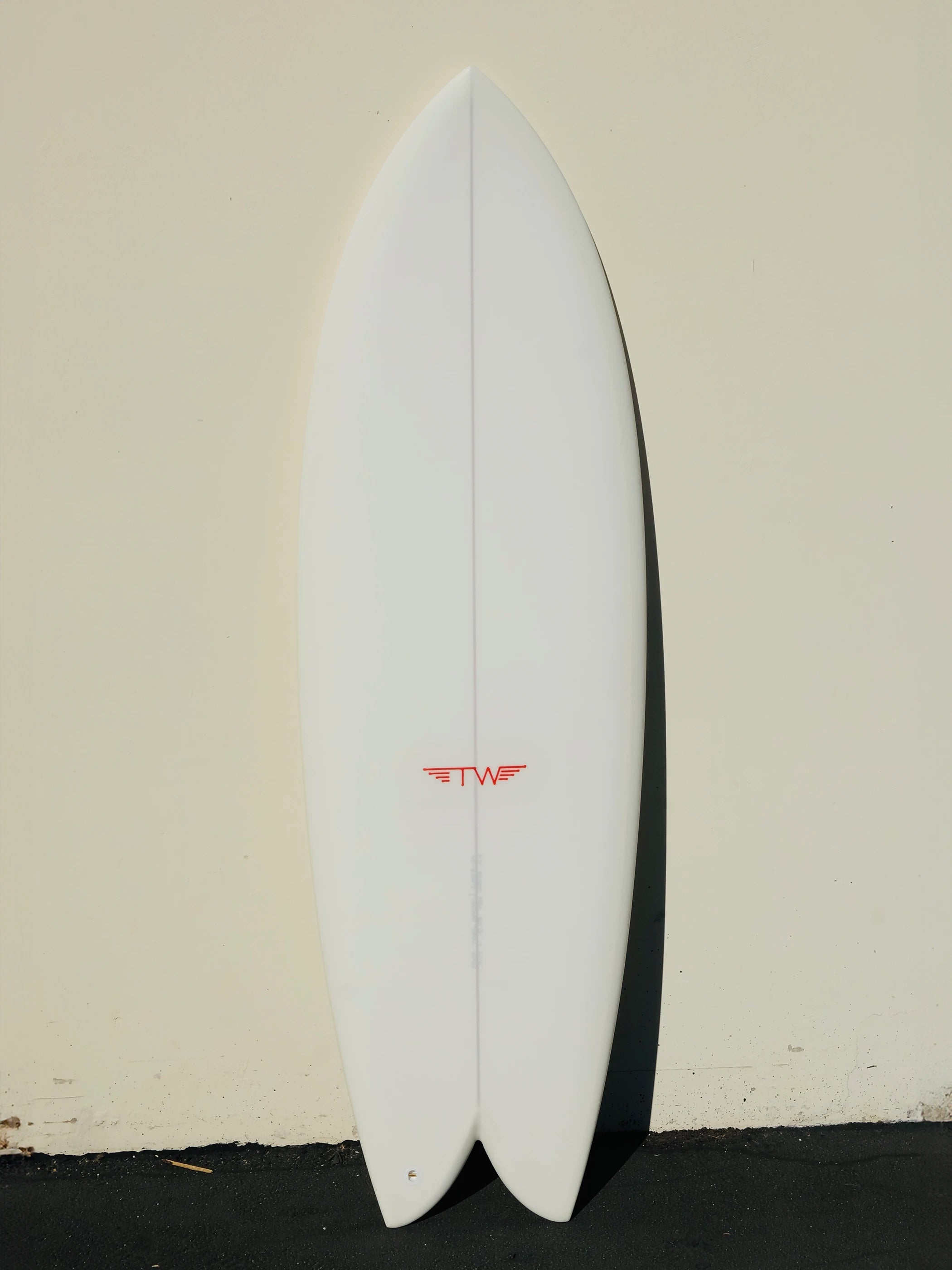 Tyler Warren | 5'7” Dream Fish Opaque White Surfboard Tyler Warren | 5'7” Dream Fish Opaque White Surfboard