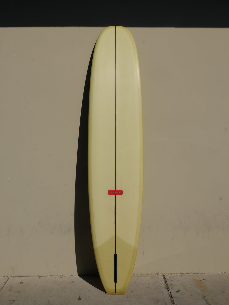 WESTON Surfboards // 9'6'' Flying Burrito Noserider // Vintage Yellow Surfboard - Surf Bored
