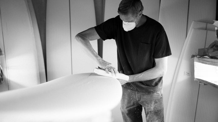 Weston Surfboards - Wes Holderman in his shaping bay