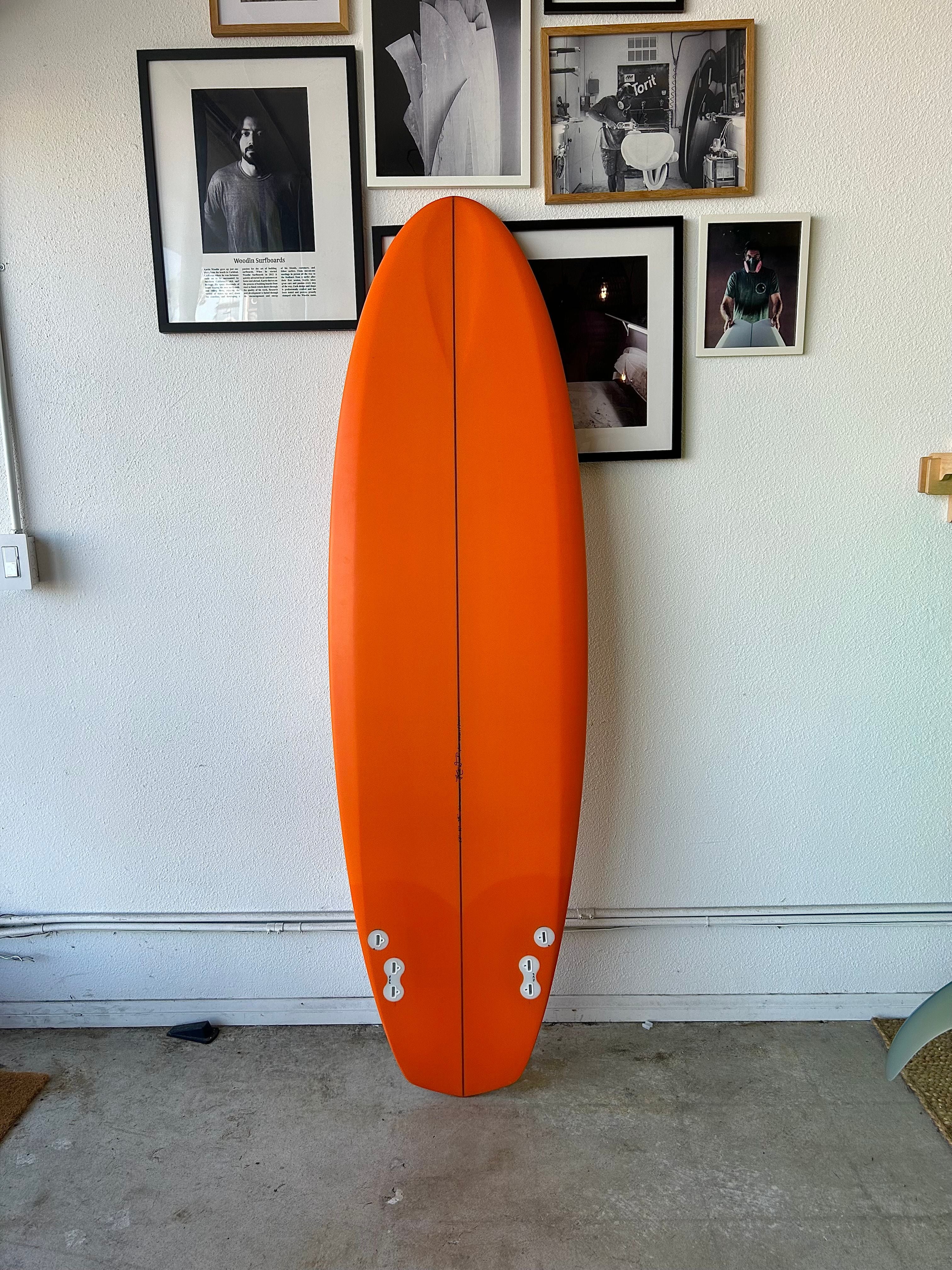Woodin Surfboards | 6'6” Californication in Orange Surfboard