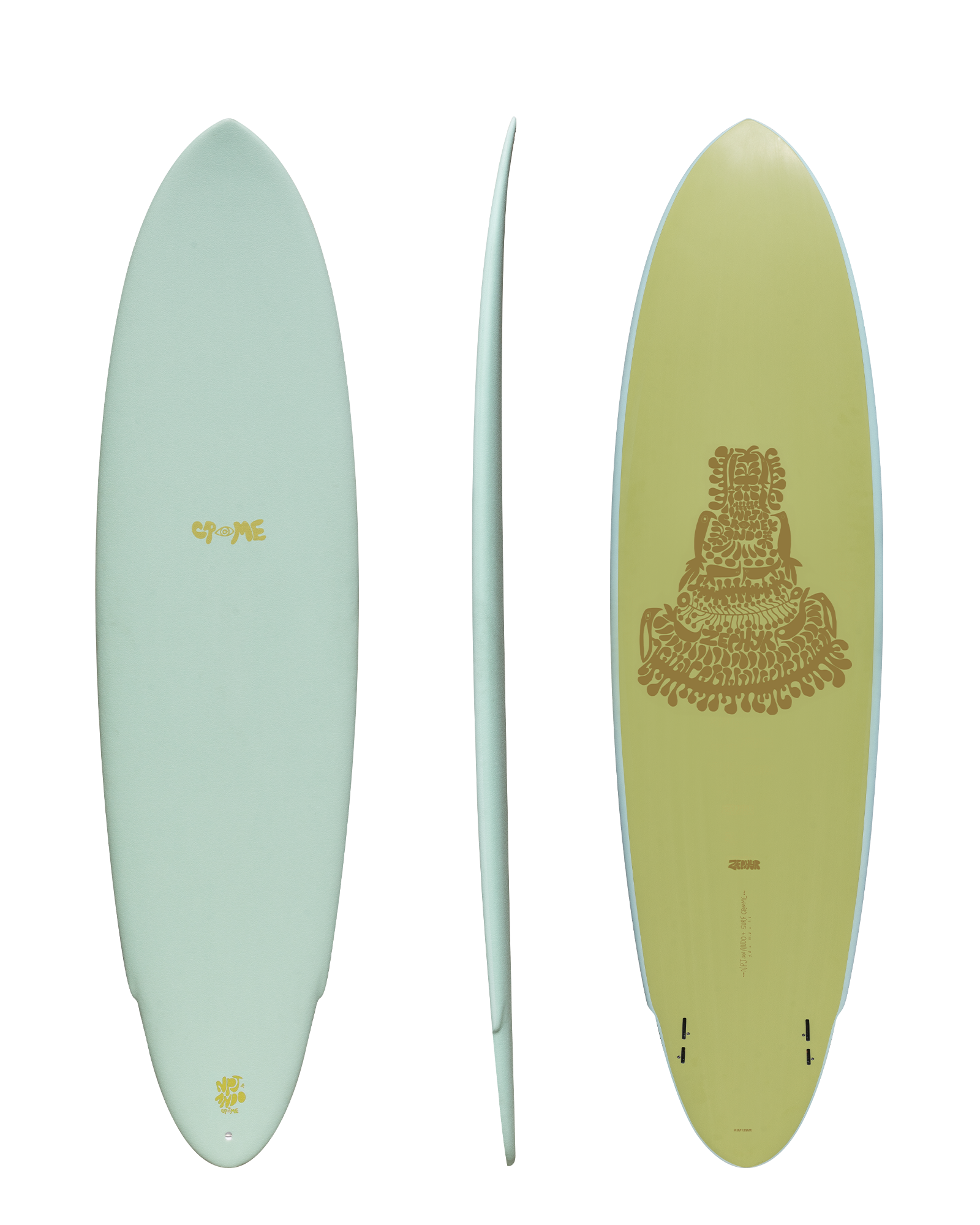 Surf Crime | Zephyr - Npj + Ando Soft Top Surfboard Surf Crime | Zephyr - Npj + Ando Soft Top Surfboard