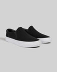 STRANGER SLIP-ON | BLACK / WHITE SYNTHETIC