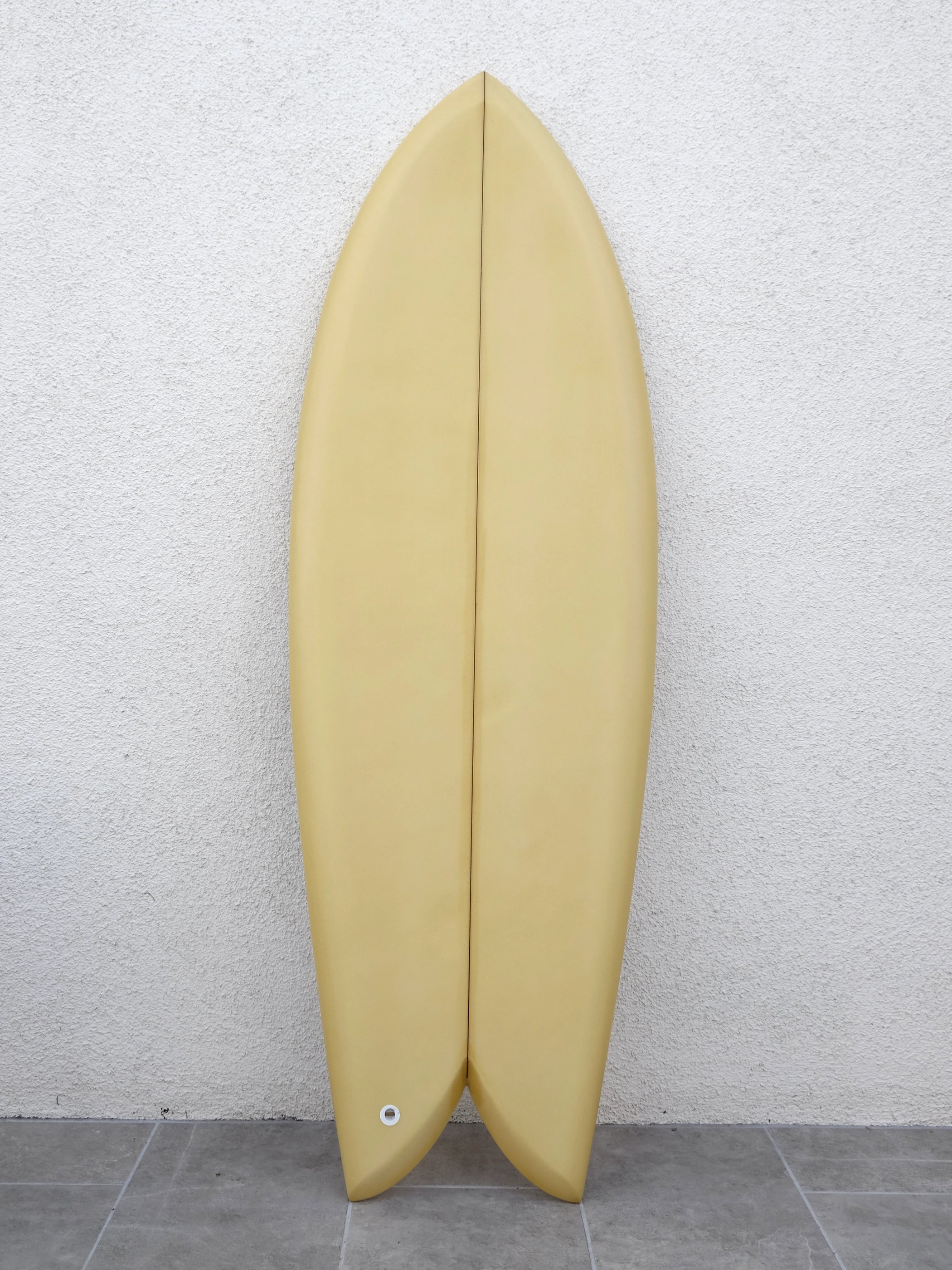 Deepest Reaches 5 3 Retro Fish Buttercream Surfboard USED