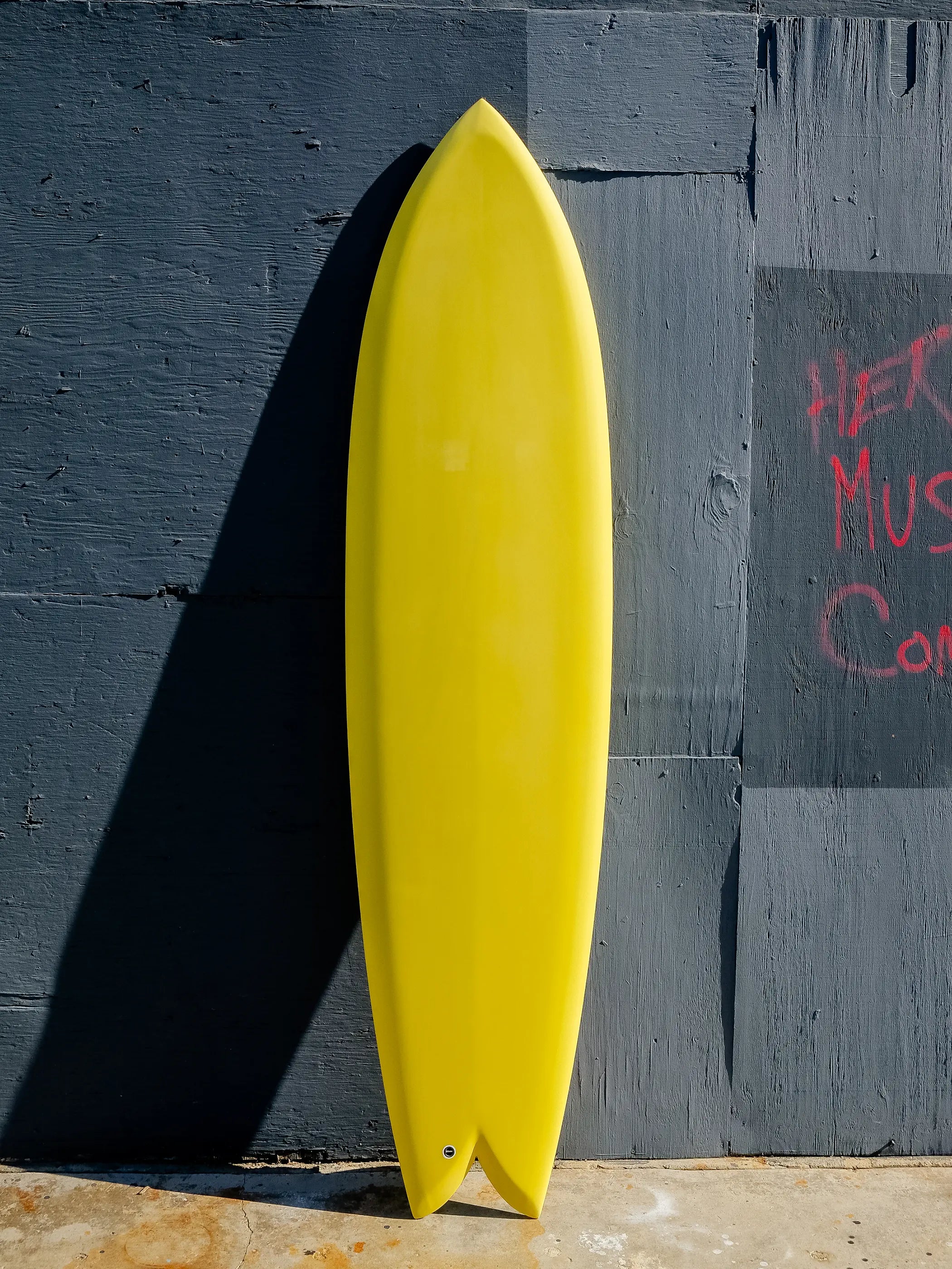 Yellow clearance fish surfboard