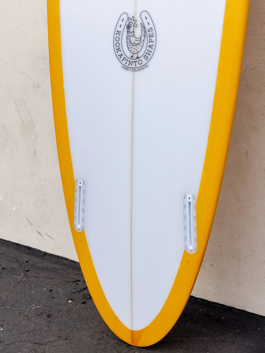 Kookapinto Shapes | 7'7" Thin Twin Mango Concave Deck Surfboard - Surf Bored