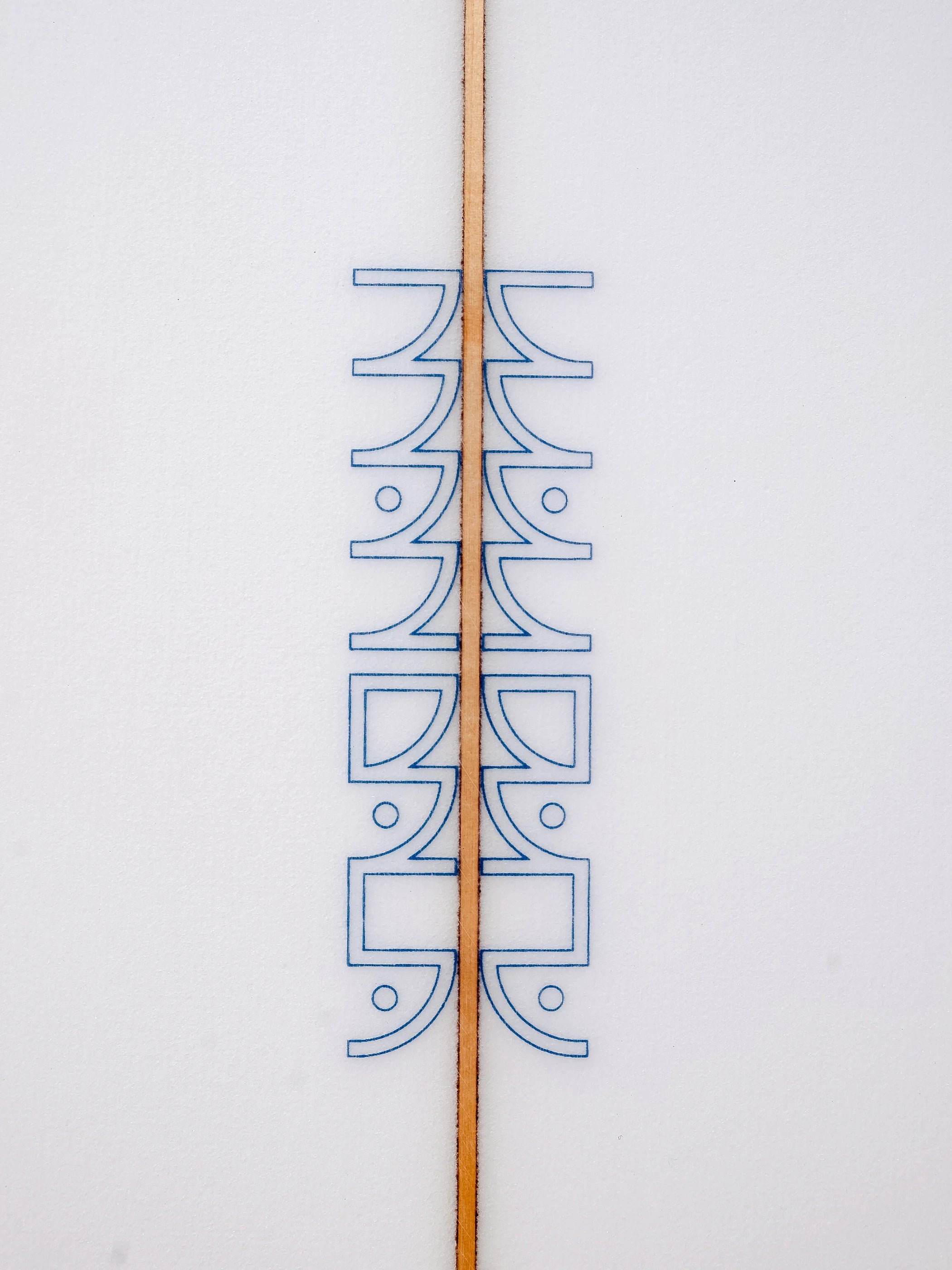 Mandala | 7'10” Clandestino Clear Mid-Length Surfboard - SurfBored Mandala | 7'10” Clandestino Clear Mid-Length Surfboard - SurfBored