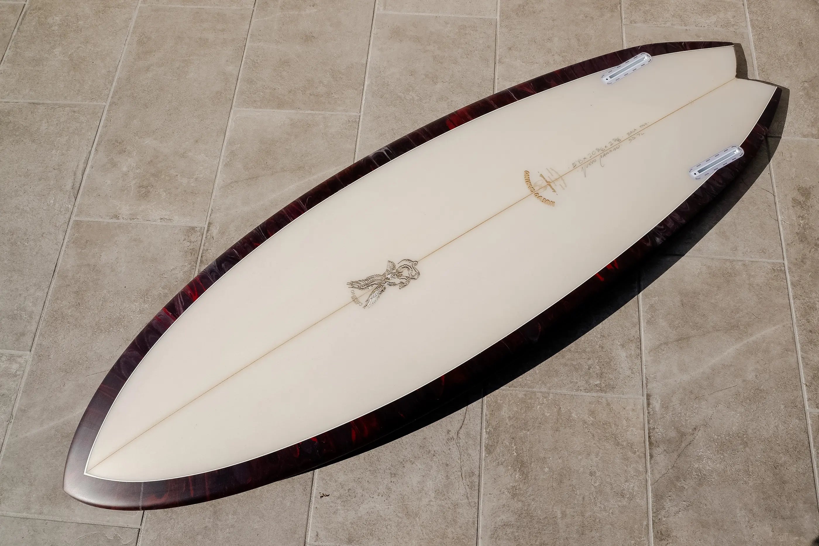 Nuevo Camino | Baja Fish 5'8” Oxblood Smoke Surfboard Nuevo Camino | Baja Fish 5'8” Oxblood Smoke Surfboard