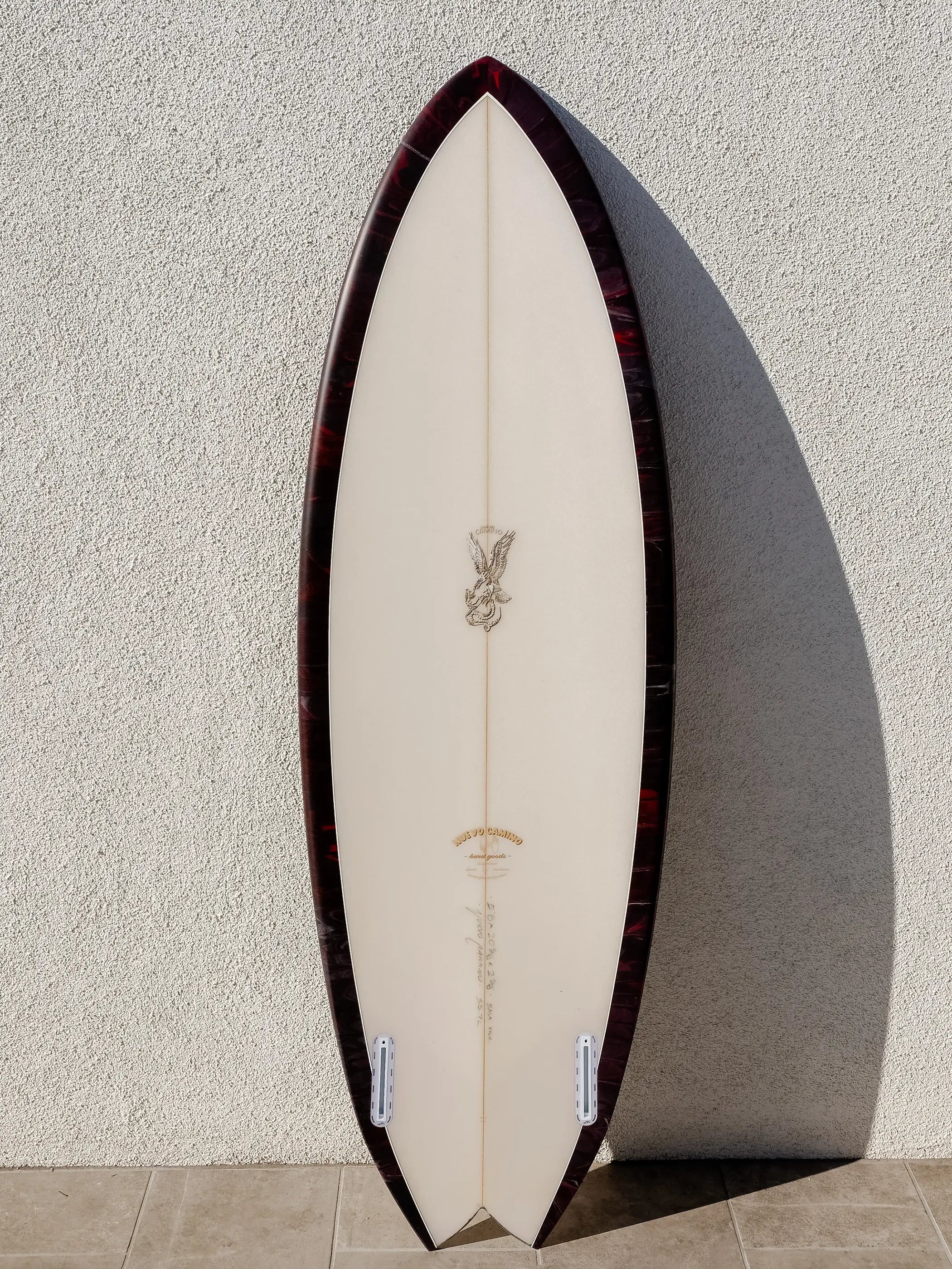Nuevo Camino | Baja Fish 5'8” Oxblood Smoke Surfboard Nuevo Camino | Baja Fish 5'8” Oxblood Smoke Surfboard