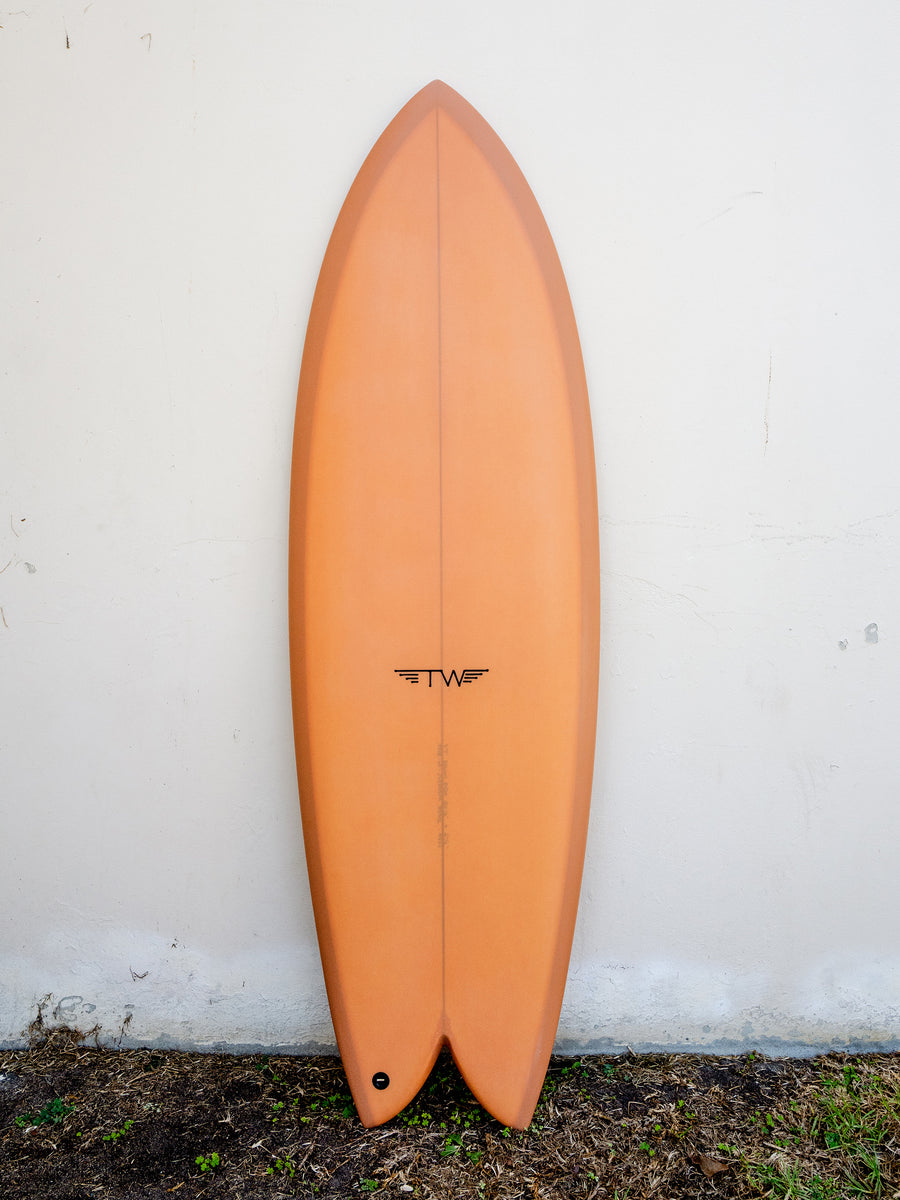 Tyler Warren | 5'7” Dream Fish Marshmallow Quad Surfboard | SurfBored