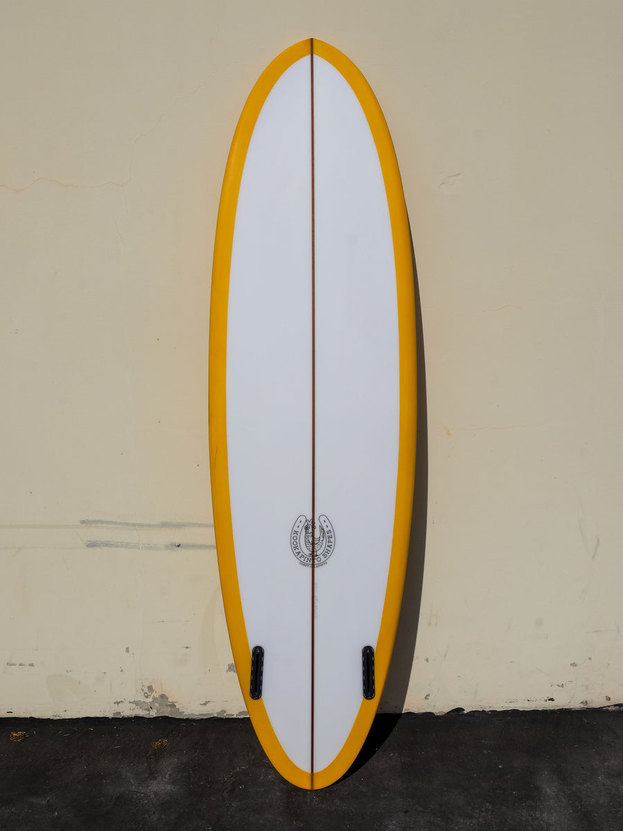 6'9" Thick Twin Mango Deck Tint Surfboard