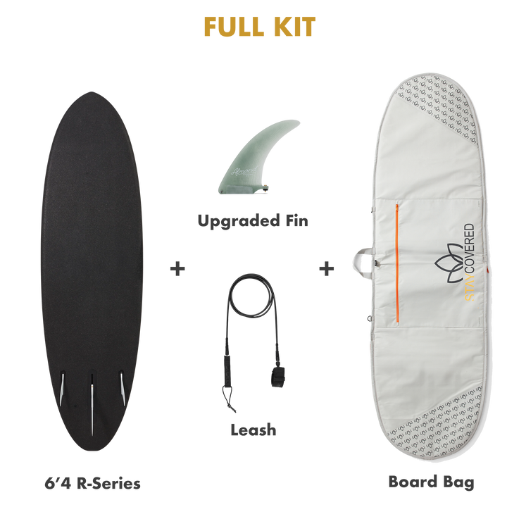 Mandala | 7'10” Clandestino Clear Mid-Length Surfboard - SurfBored