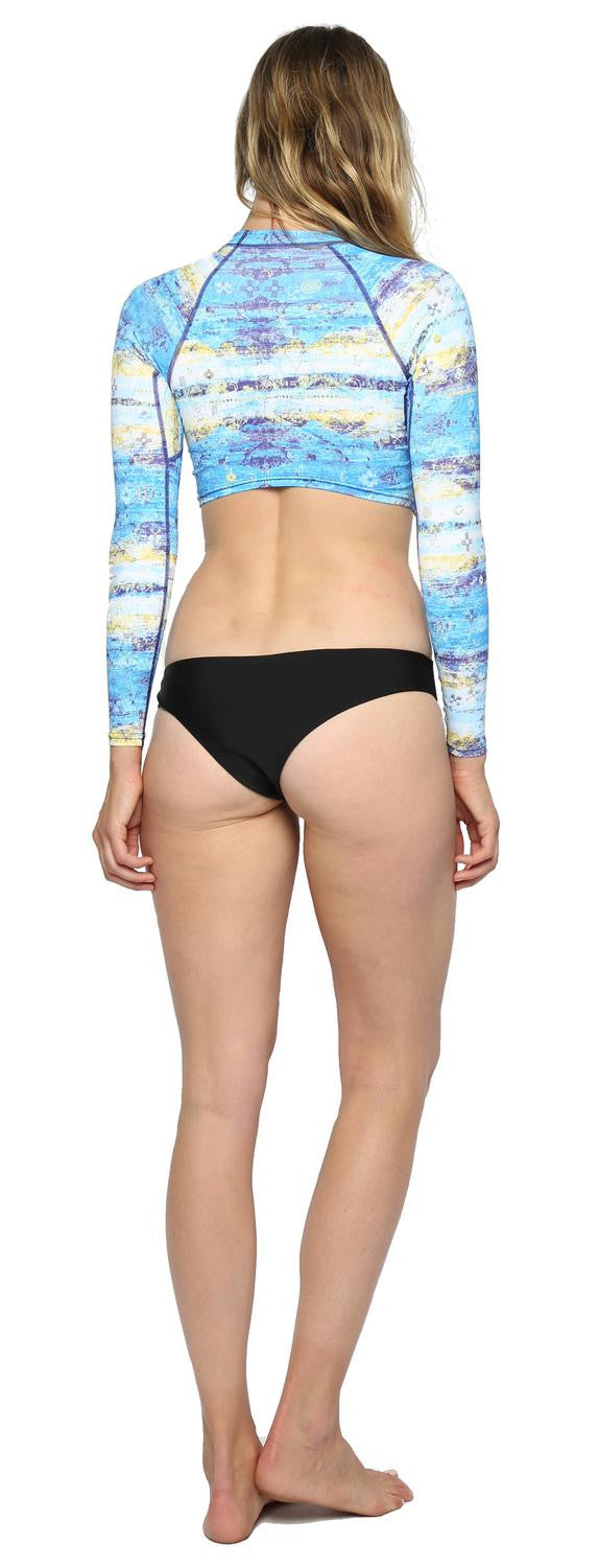 Of Earth Long Sleeved Crop Top - Surf Bored
