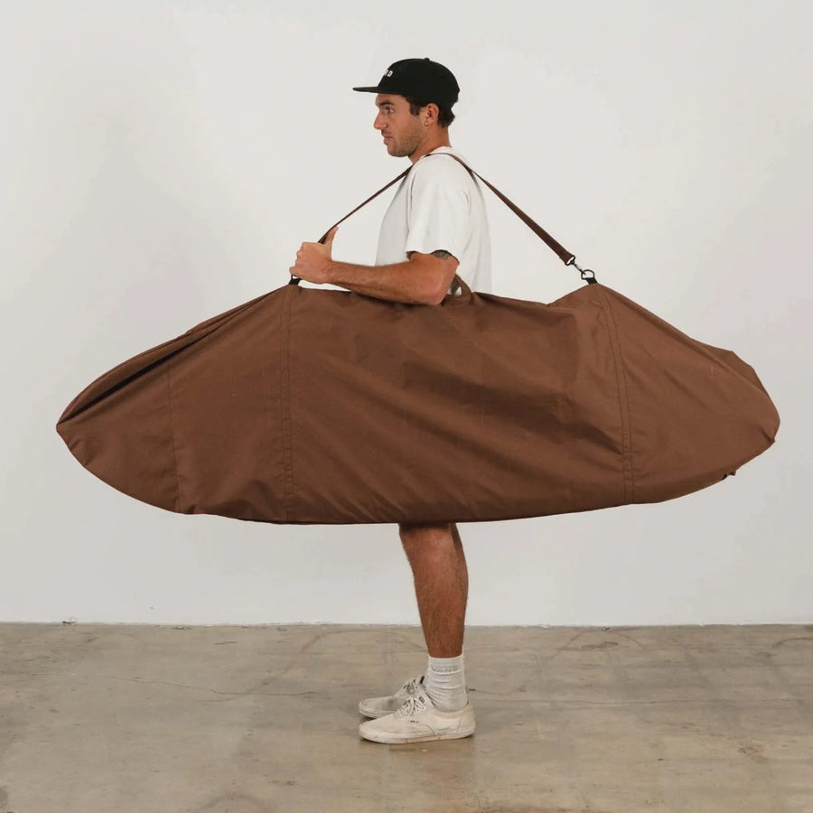 Seal Brown Canvas Surfboard Bag - Surf Bored