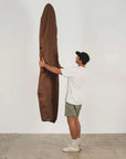 Seal Brown Canvas Surfboard Bag - Surf Bored