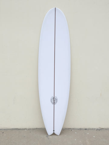 7'2" Fishy Noserider Twin Fin Surfboard