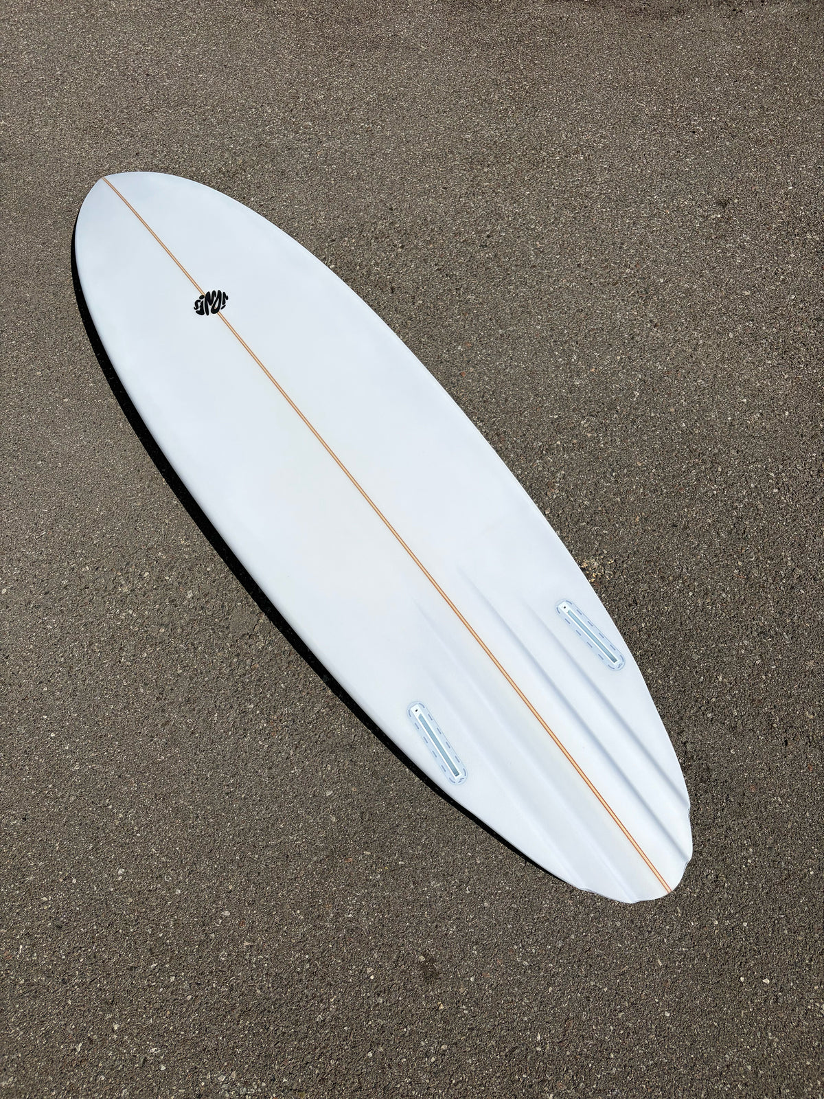 7’6” Simon Jones Designs | Fiji Clear Surfboard - Surf Bored