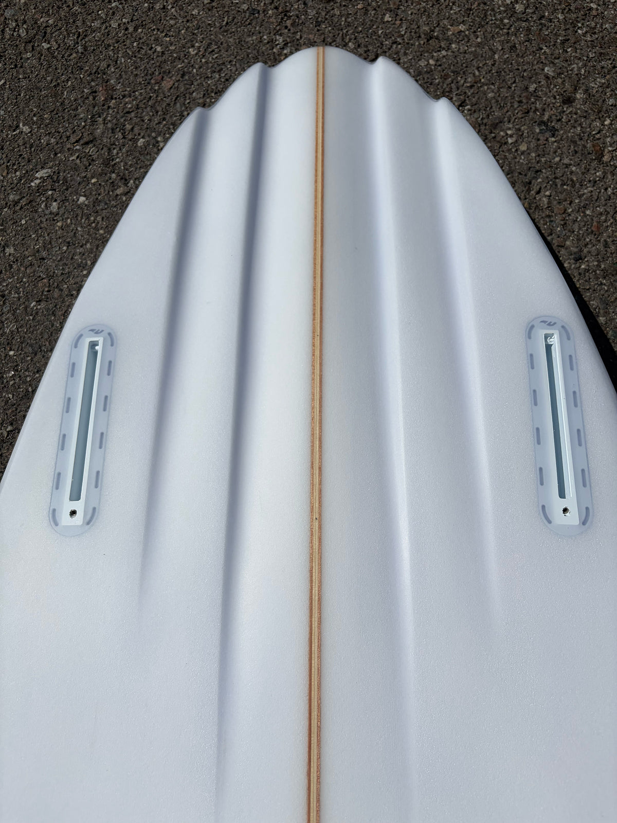 7’6” Simon Jones Designs | Fiji Clear Surfboard - Surf Bored