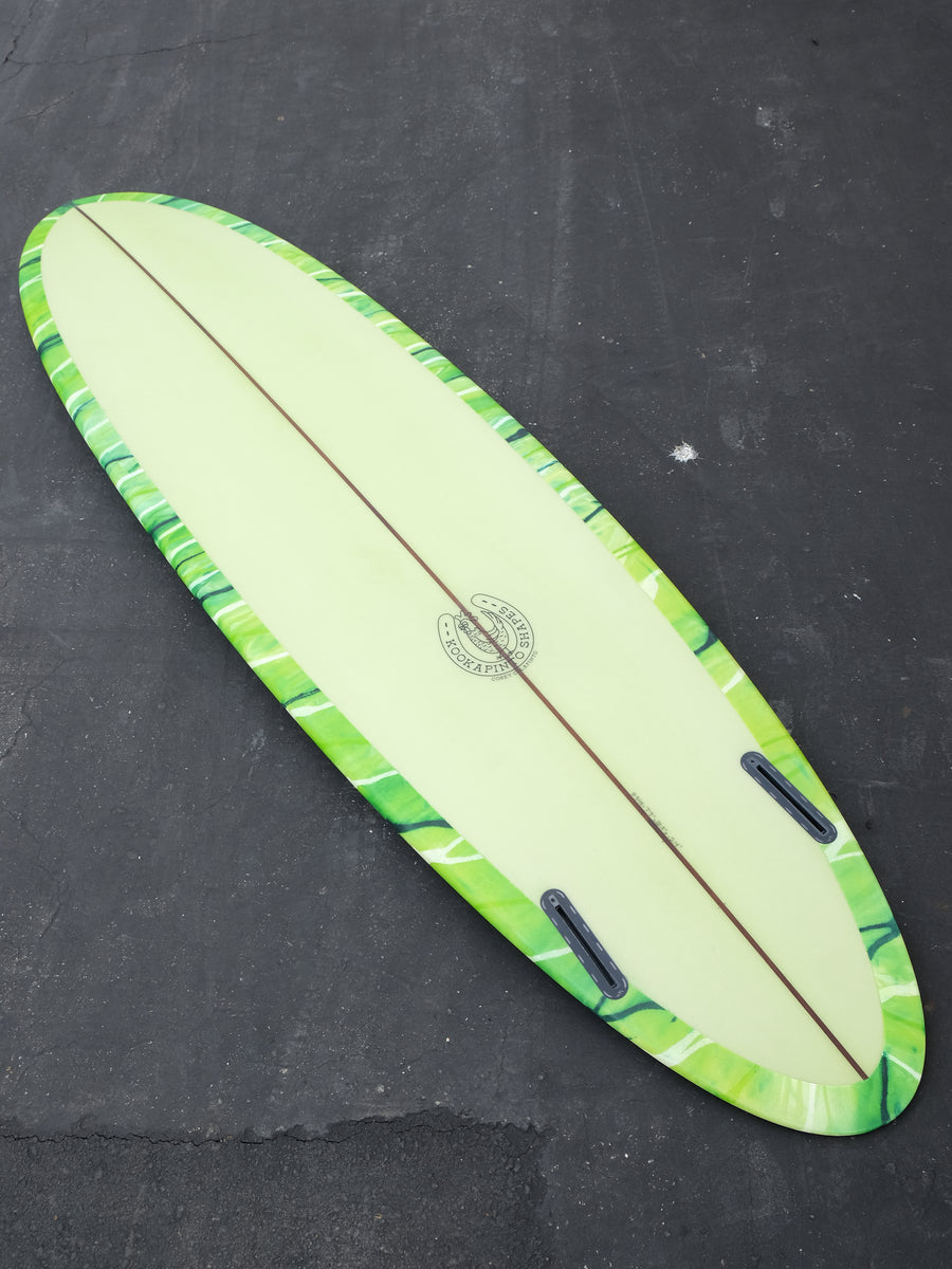 7'7" Thin Twin - Green Resin Acid Splash Surfboard