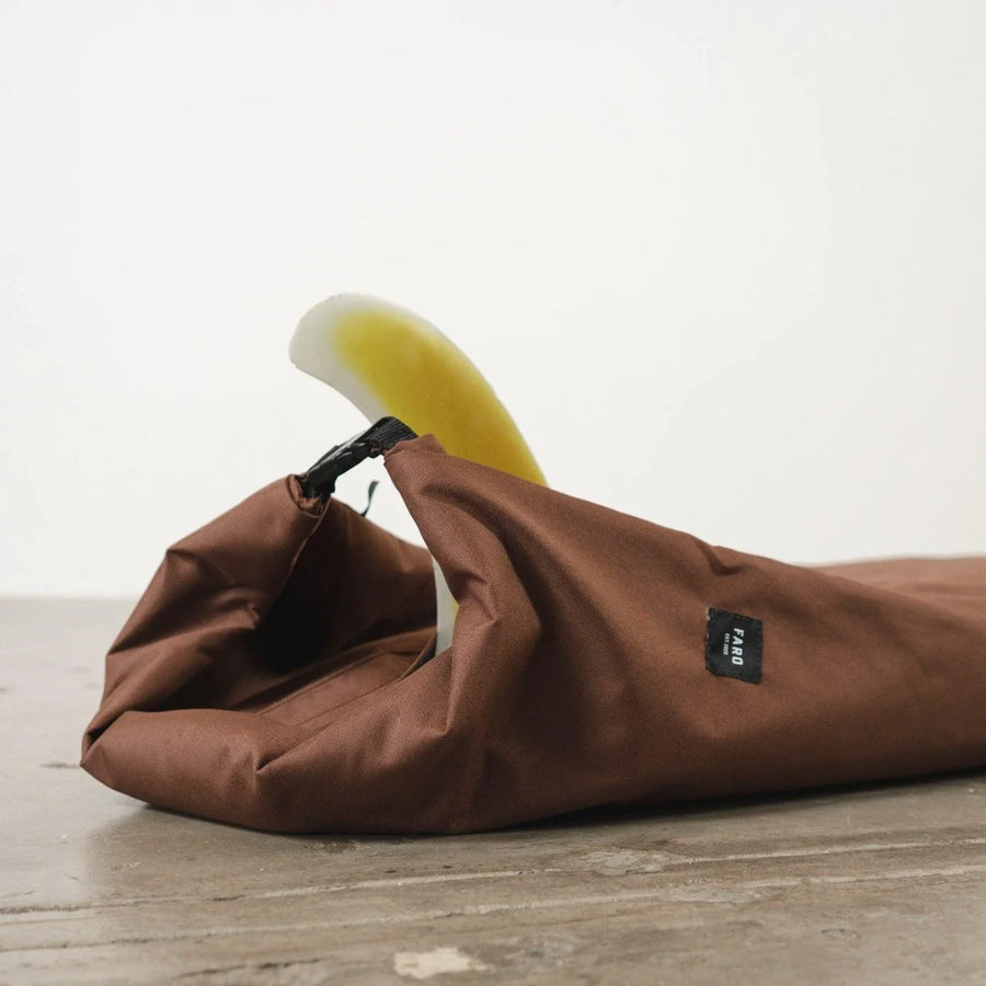 Seal Brown Canvas Surfboard Bag