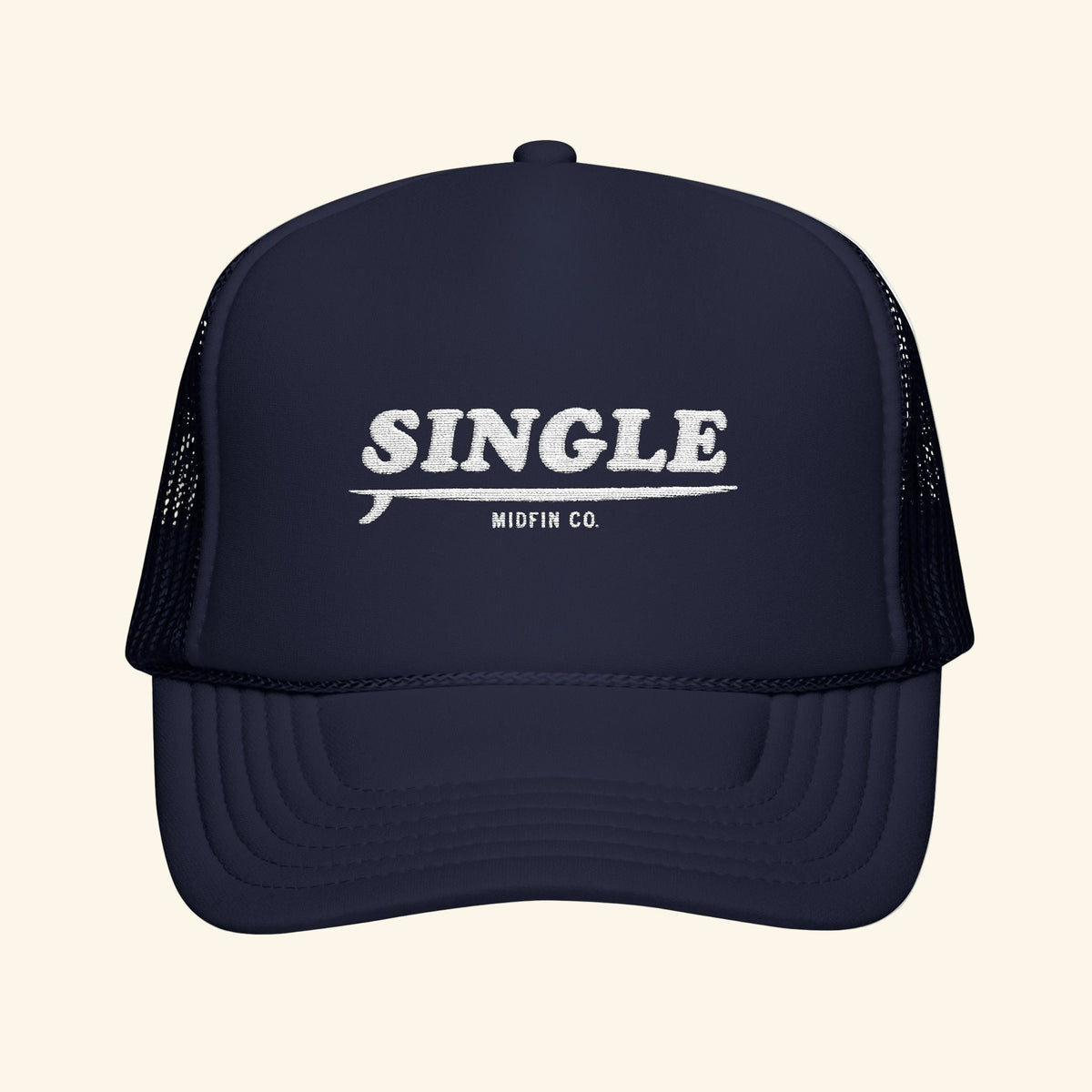 SINGLEfin Trucker Hat - Surf Bored