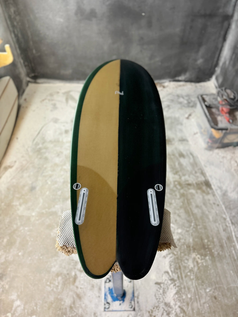 AH Vessels | 5'4” Gaffer Twinzer Green/Clear Surfboard - Surf Bored