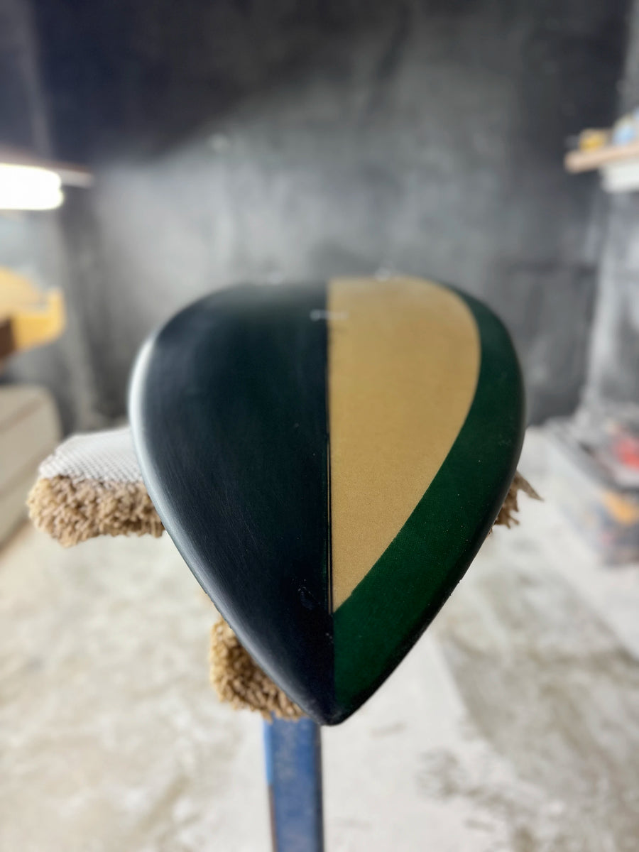 AH Vessels | 5'4” Gaffer Twinzer Green/Clear Surfboard - Surf Bored