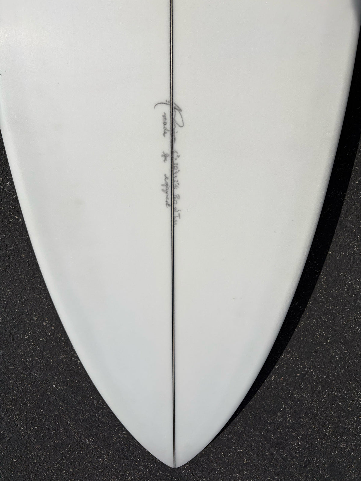 A&H Vessels | 6’2” Fanghorn Goofy Clear Surfboard - Surf Bored