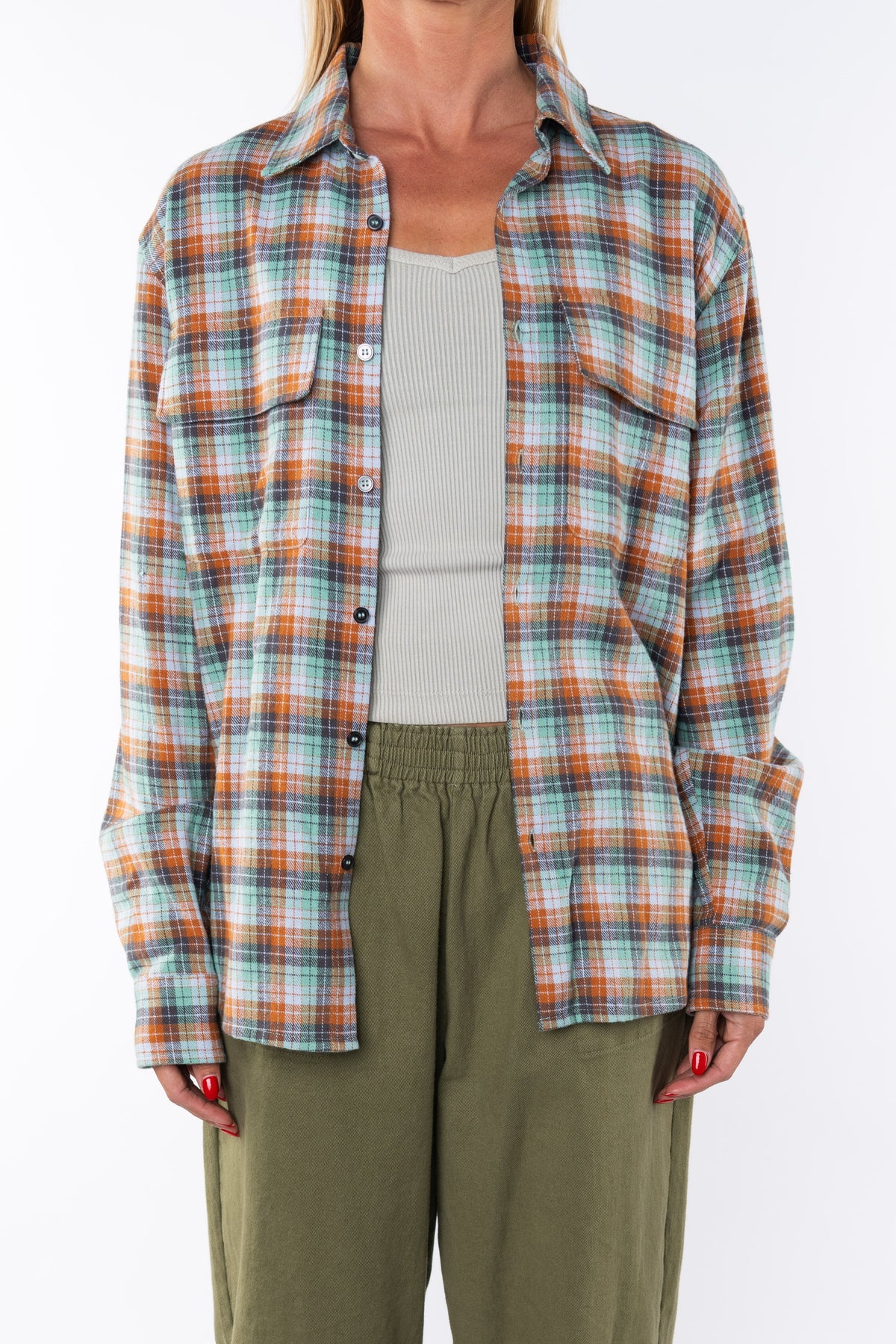Summer Softy Plaid Shirt - Surf Bored
