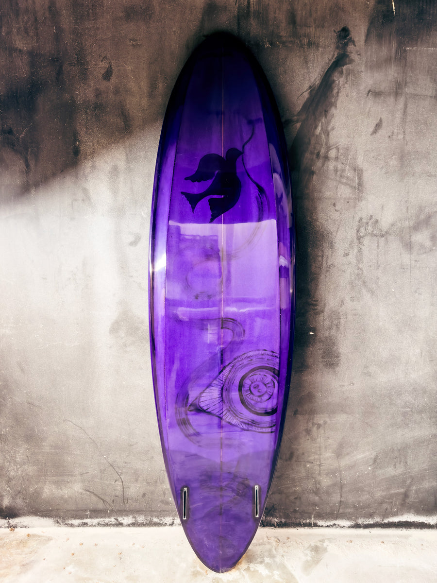 Andrew Kidman | 6’10" Edge Twin Deep Purple Surfboard - Surf Bored