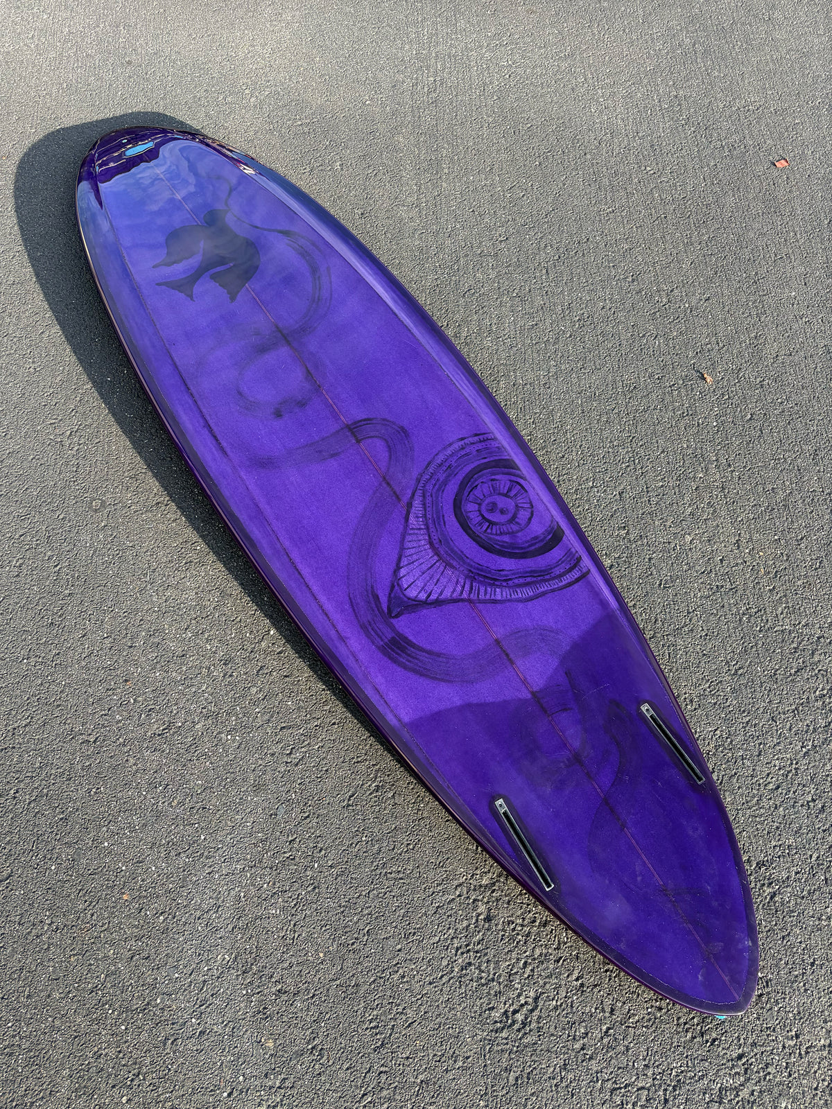 Andrew Kidman | 6’10" Edge Twin Deep Purple Surfboard (USED) - Surf Bored