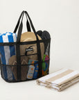 Mesh Beach Tote with Pull-out blanket