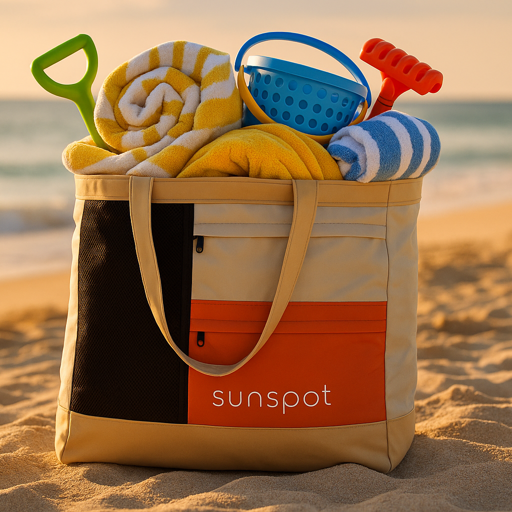 Premium Beach Tote with Pull-out Blanket - Surf Bored