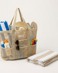 Mesh Beach Tote with Pull-out blanket