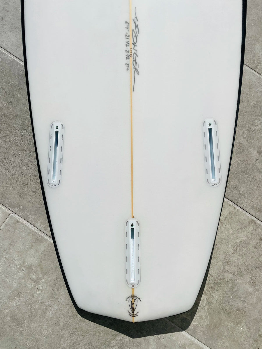 Bruce Fowler | 6’4” Fountain Of Youth Triplane Hull Surfboard (USED) - Surf Bored