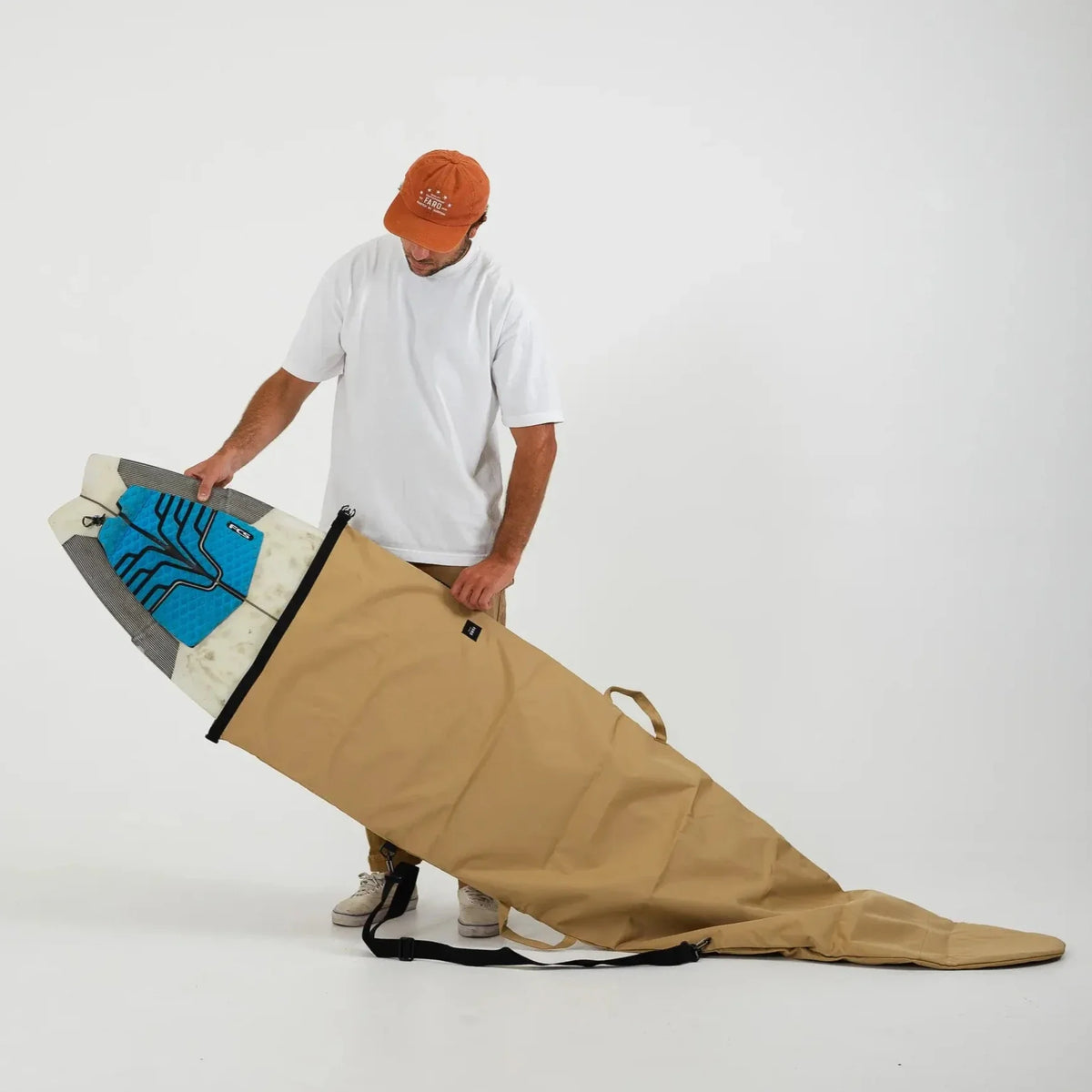 Harbor Tan Canvas Surfboard Bag - Surf Bored
