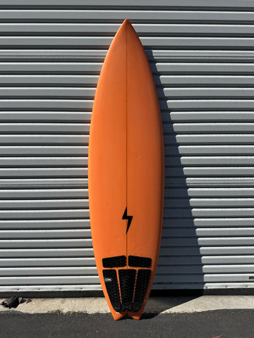Corey Graham Shapes | 6’2” Swoop Channel Twin Trailer Peach Surfboard (USED)