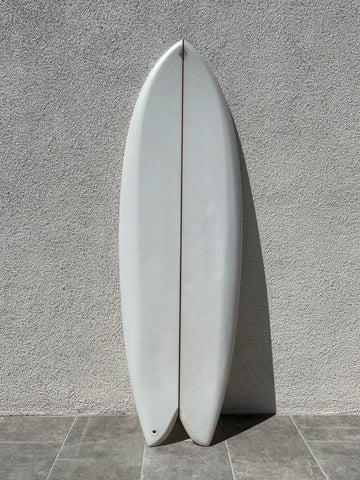Derrick Disney | 5’3” Twinzer Fish Clear Surfboard (USED) - Surf Bored