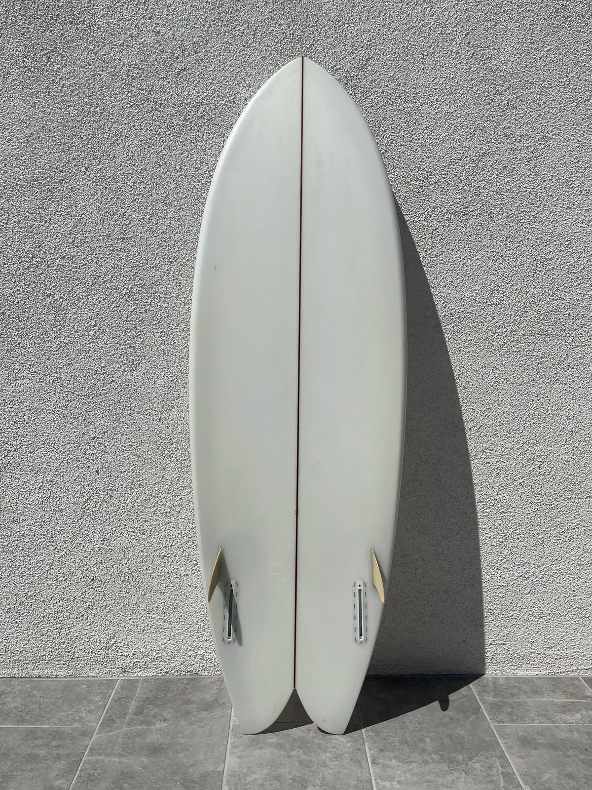 5'3” Twinzer Fish Clear Surfboard (used) | Derrick Disney - Surfbored